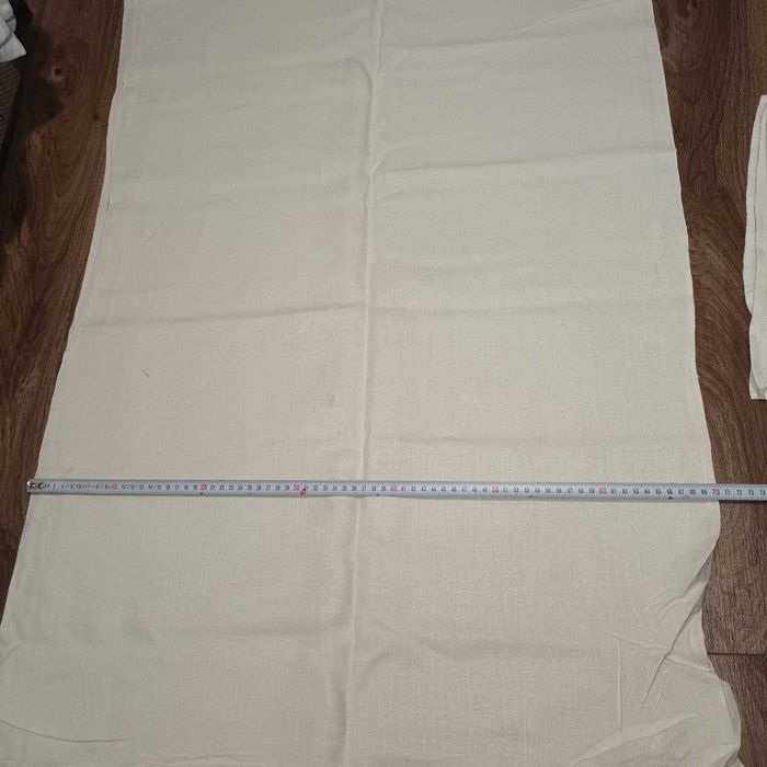 Fata de masa alba mix din In cu Bumbac. SUEDIA 210 x 70 cm.