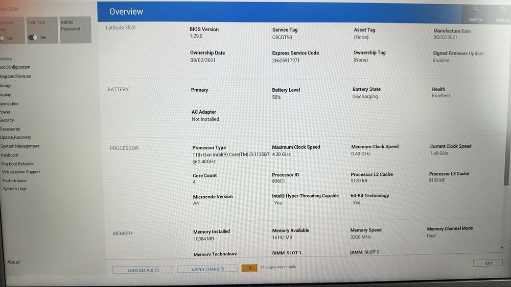 Лаптоп Dell Latitude 3520 FHD 15.6” Intel i5-1135G7 16GB RAM 256GB SSD / MS Office 2011 Pro Plus