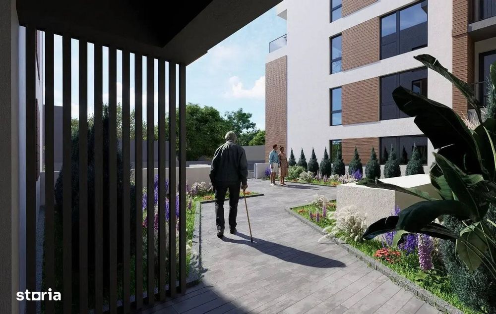 Apartament 2 camere cu gradina proiect nou zona Pallady