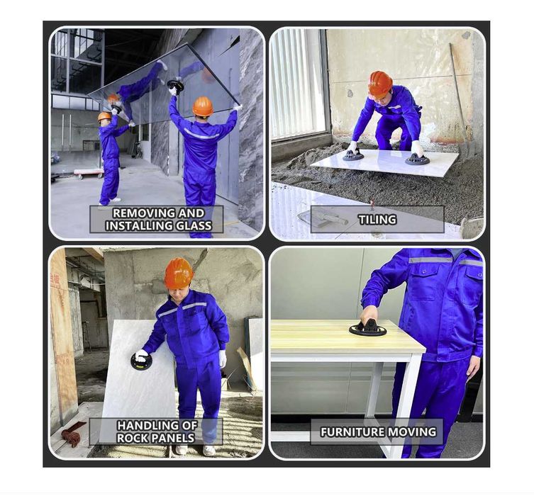 Ventuze Vacuom 8 Inch Profesionale 150KG Ridicat Geamuri Placi Set 2