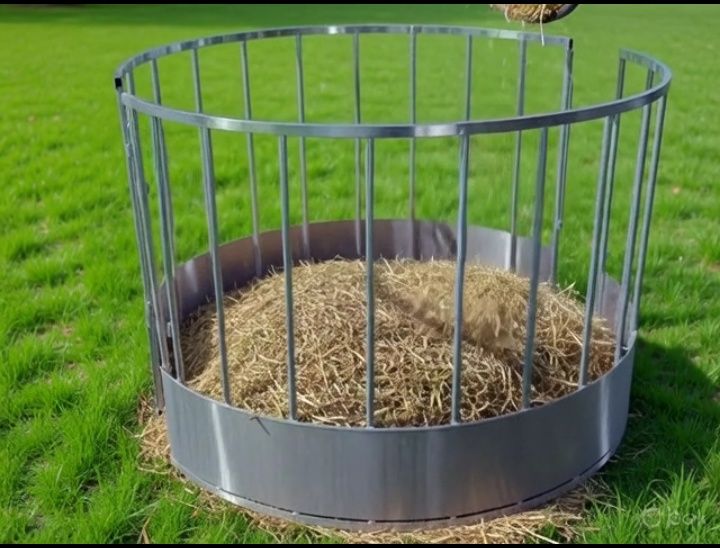 Hrănitoare metalica circulară pentru oi și capre