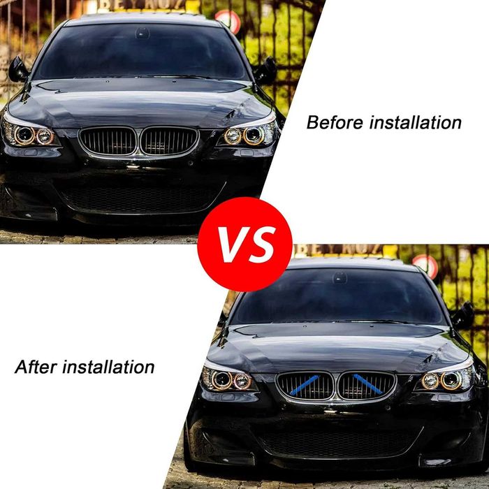 БМВ Е60 декоративни лайсни ленти пръчки решетки сини BMW E60 Тръби