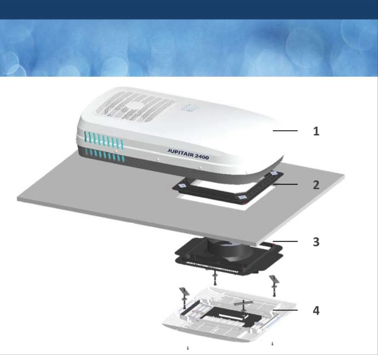 Aer conditionat-clima rulota/autorulota/camper Jupitair 2400