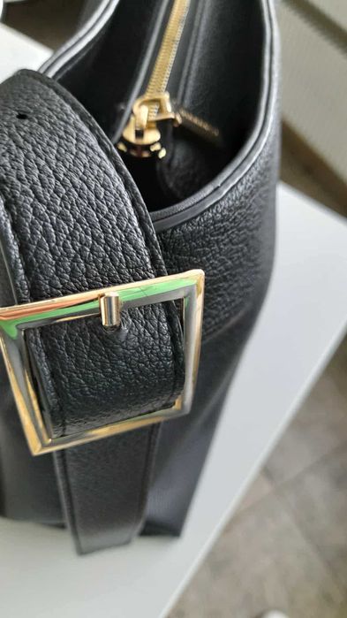 Класическа черна чанта Diana & Co от еко кожа