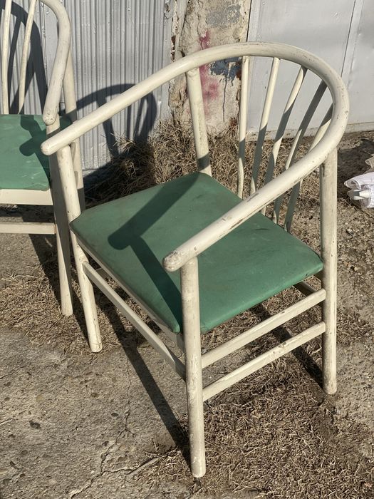 6 броя дървени ретро столове