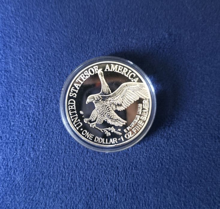 Коллекционный Американский доллар "Серебряный Орел» 2024