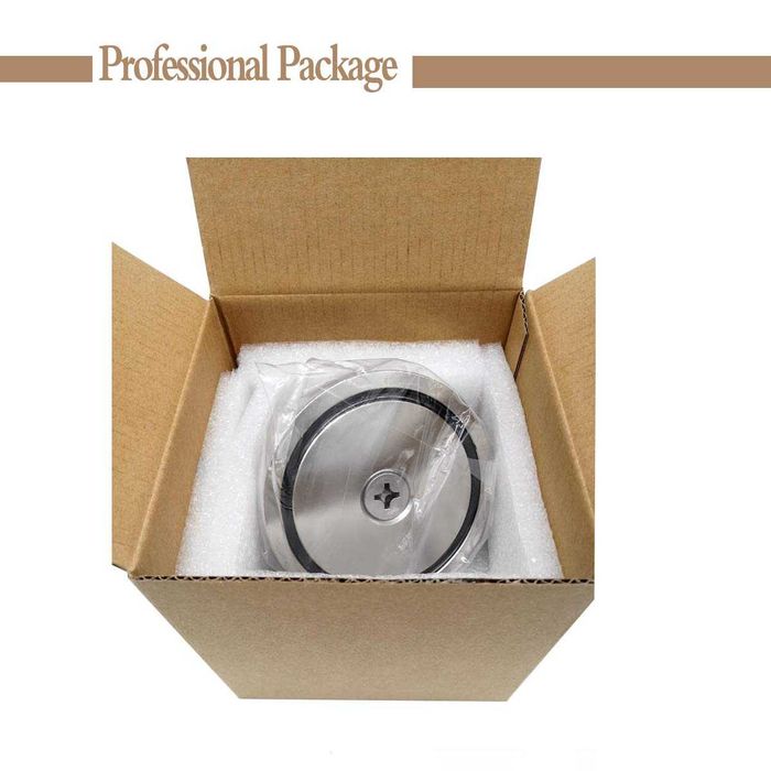 120mm 650кг МАГНИТ за магнитен риболов, с кука (халка) Magnet fishing