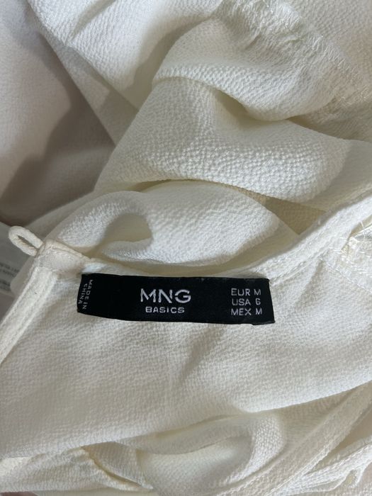 Bluza fara maneci alb eleganta M