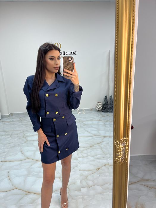 Дамски хитови дънки стил Mugler и дамско боди Mugler