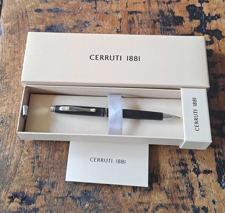 химикалка Cerruti 1881 Черути Oxford черен мат метална