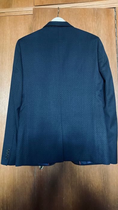 Sacou bleumarin slim fit