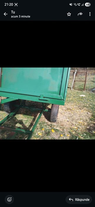 Tractoras 4x4 cu remorca si balotiera + remorcă basculabila cu o axa