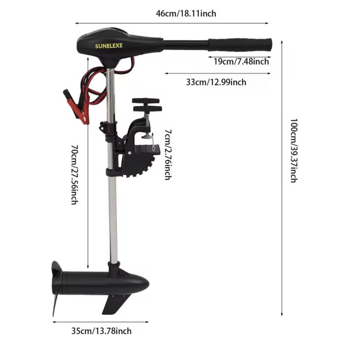 Motor electric barcă 12v 408W