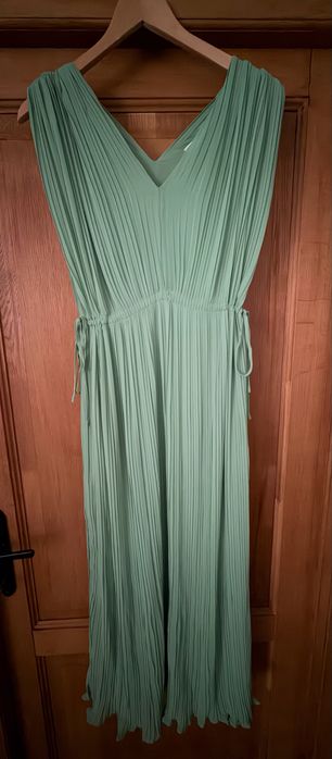 rochie midi plisata - mango