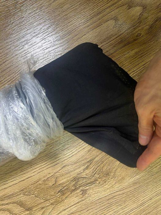 Ткань поплин poplin черный синий