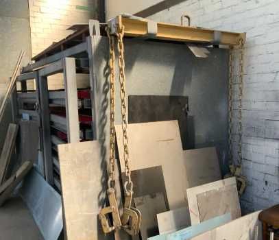 Bara de ridicare placi tabla sau marmura cu 4 cleme