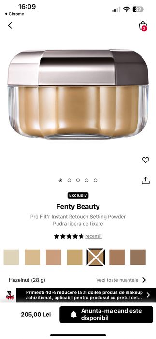 Bronzer si Pudra Fenty Beauty