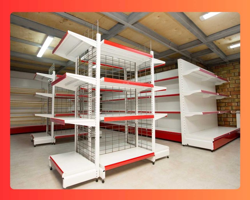 Стеллаж металлический сборный, полка стеллаж, полка металлическая