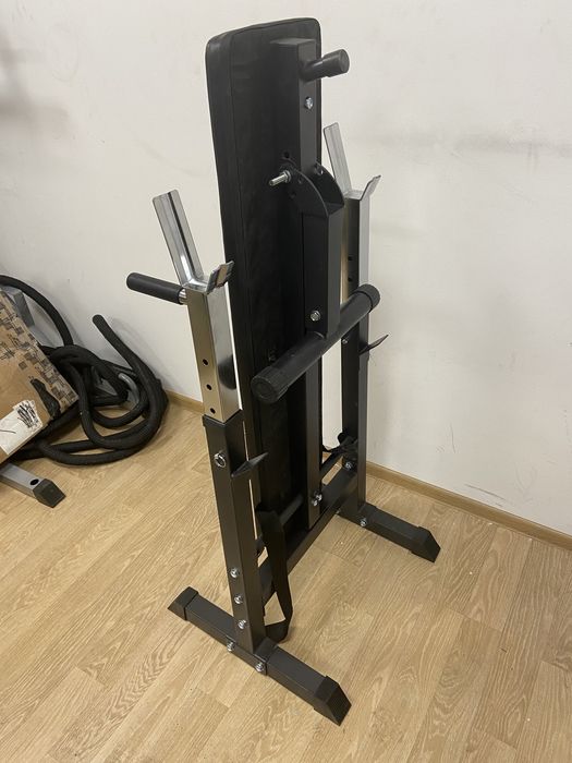 Set sala Banca piept+haltera gantere cu bari otel crom si piulite, noi