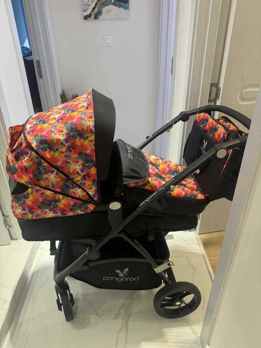 Комбинирана количка CANGAROO Stefanie 2в1 шарена