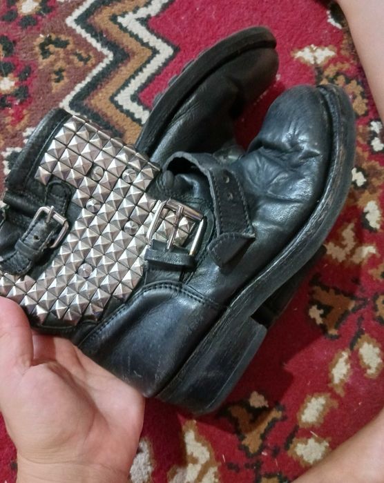 Cizme  biker cu ținte, nr. 38