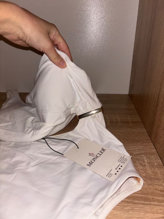 Costum de baie M oncler întreg alb