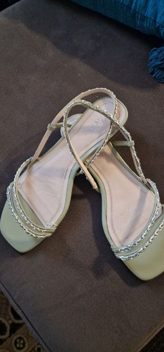 Sandale Zara verde pal