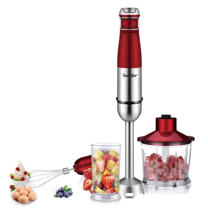 Sonifer 4в1 Погружной Блендер Чоппер Миксер Венчик sf-8101 Braun