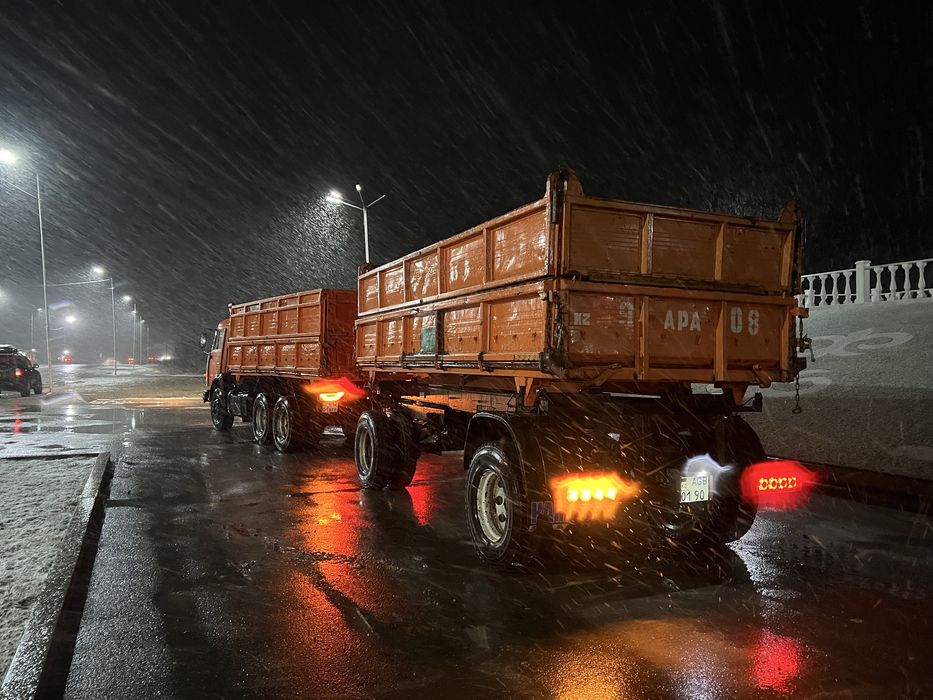 Камаз с прицепом