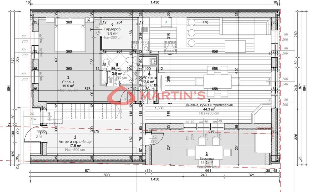 Къща в Пловдив, област-с.Марково площ 225 цена 280000