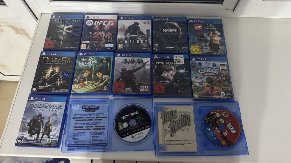 Игры для playstation 4/5, диски ps4/5