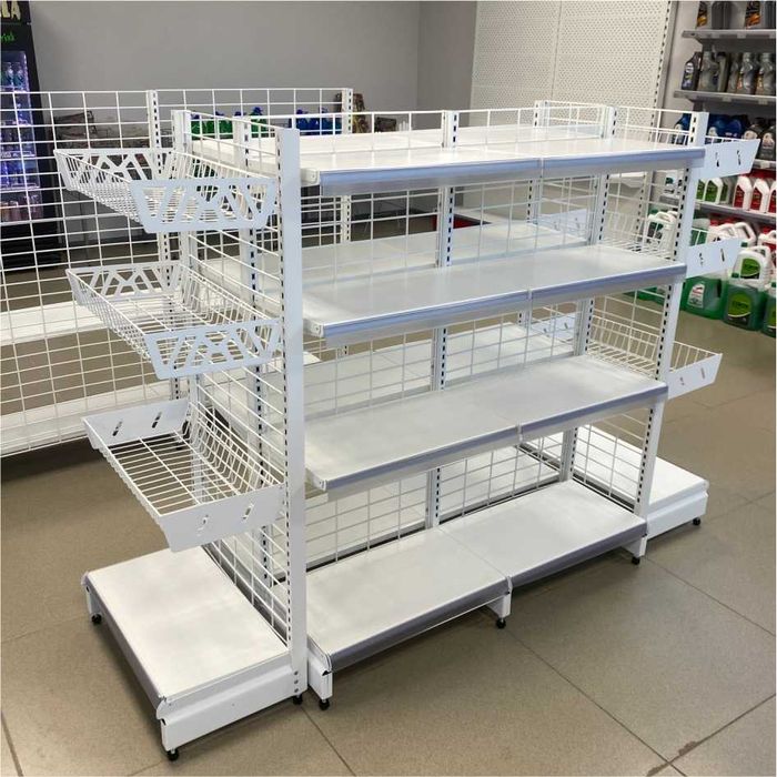 Стелажи металлические экономичные, торговый стилаж, савдо стелаж