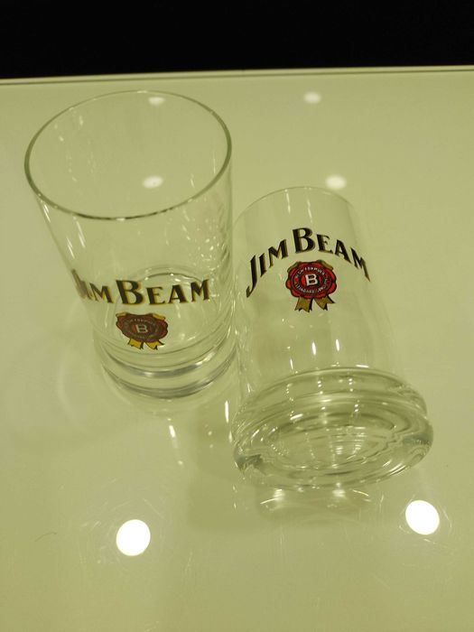 Set pahare Bourbon - Whiskey , original, cu sigla JIM BEAM - 12 buc.