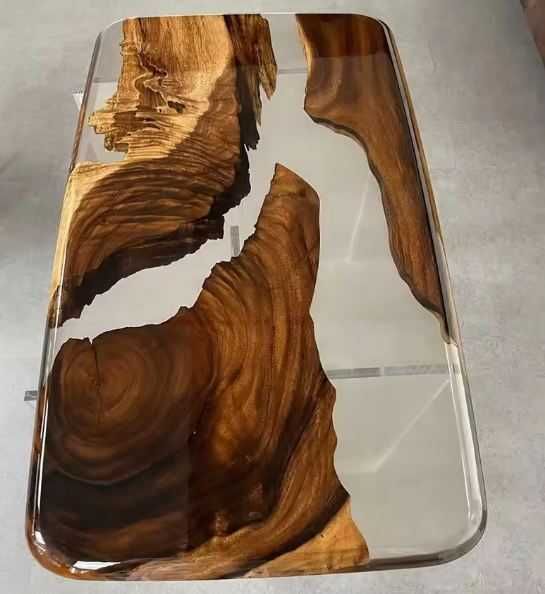 Epoksid smola stol. Епоксидная стол ручная работа