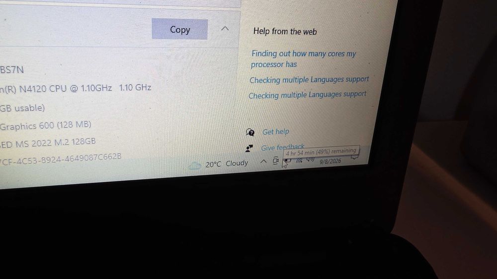 Mini laptop Dynabook CD2022