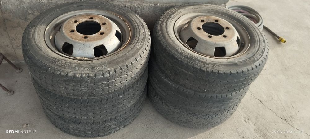Продаются покрышки с дисками на газель.в хорошем состояние.