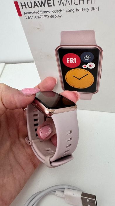 Часовник Huawei watch fit TiA B09 Sakura pink