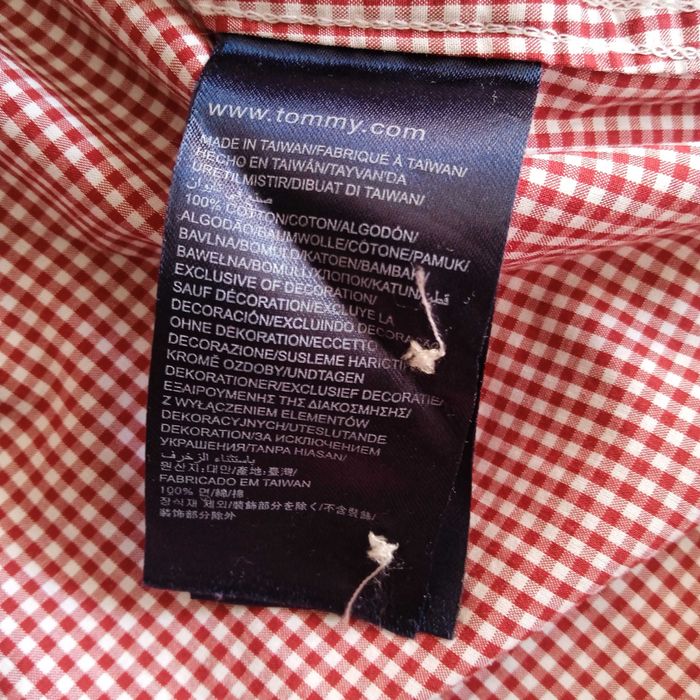 2за1 SPRING SALE TOMMY HILFIGER XL Plaid Shirt+V-Neck Sweater риза+топ