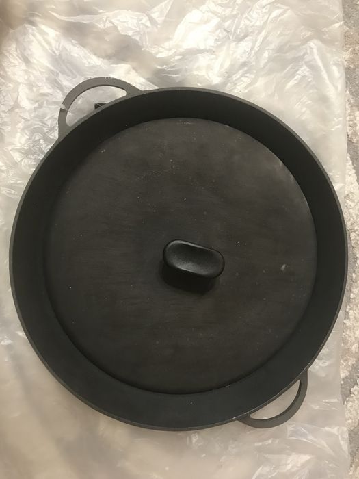 Гриль сковорода 34 см + пресс 30 см