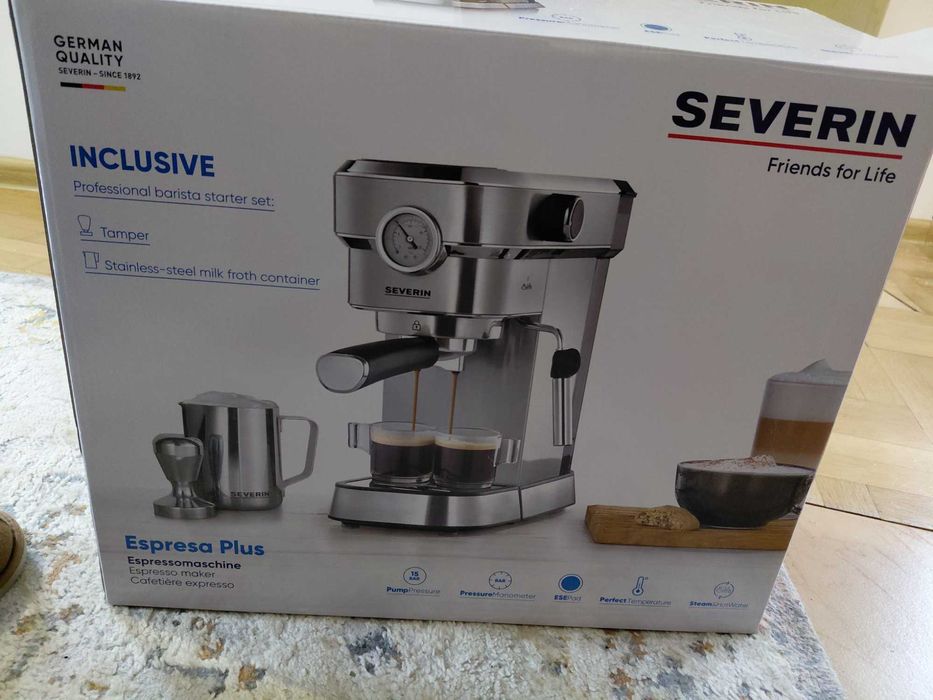Кафемашина Severin Espresa Plus сив