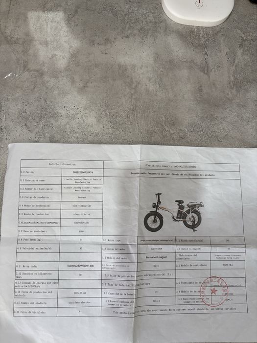 Продам электровелосипед Geopard