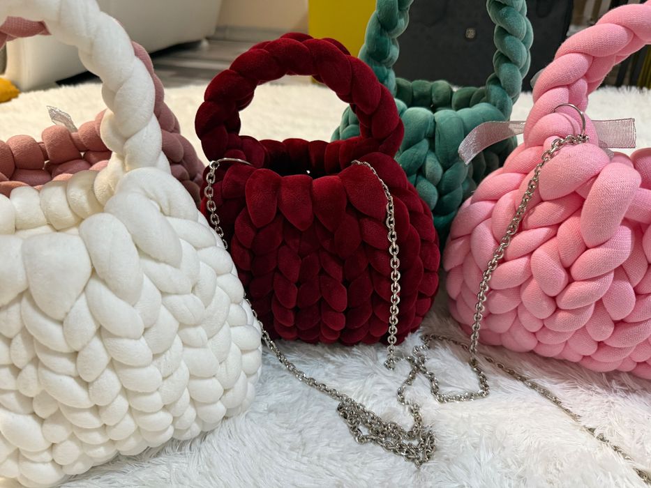 Ръчно плетени чантички Marshmallow