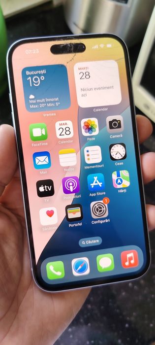 Iphone 15 Liber de Rețea 5G  Display Original Fisurat