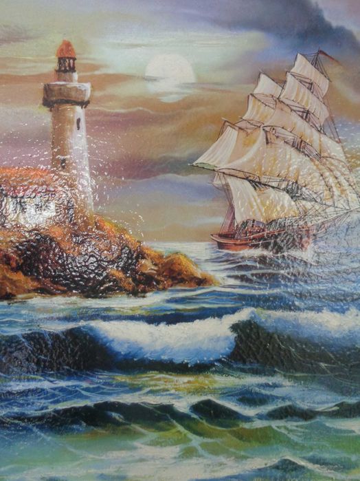 Продавам  Авторска картина „Морски пейзаж“ – Димитър Генев (Масло)