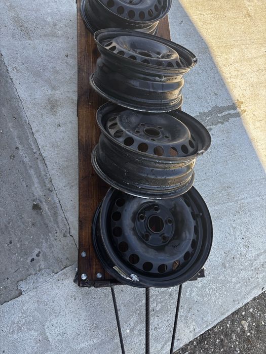 Set 4 jante tablă R15 5x112 OEM VW / Skoda / Seat / Audi