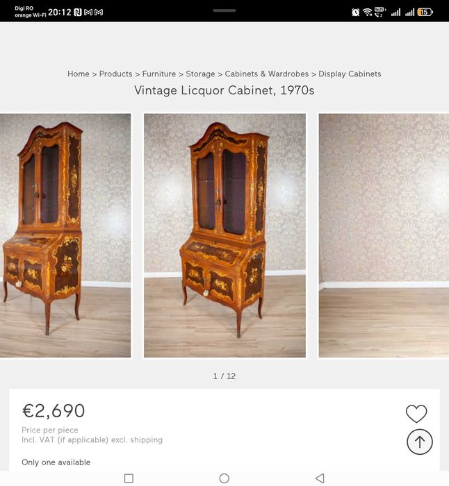 Birou secretaire secretar - baroc - lux