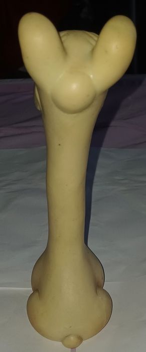 Cauciuc anii '60 "Neck Dog Caine cu Gat Lung" H: 22 cm Made in England