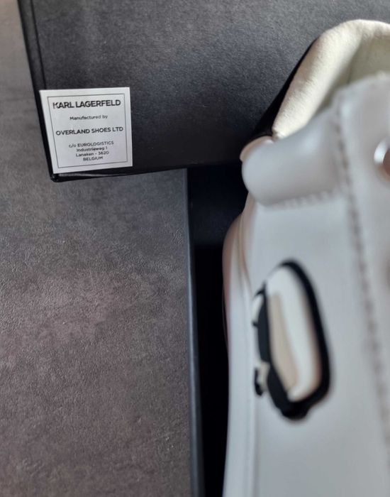 Adidasi karl Lagerfeld din piele cu logo