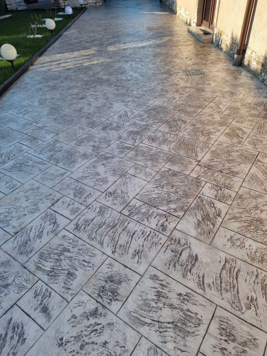 Beton amprentat sol, vertical, elicopterizat
