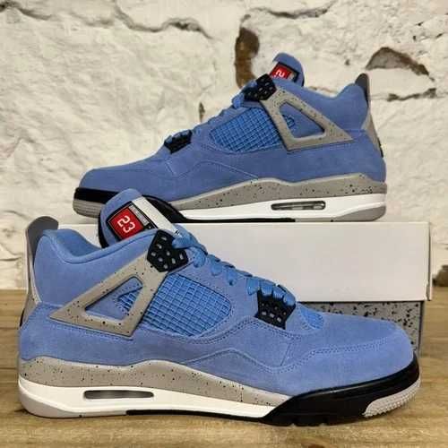 Sneakers Jordan4 University Blue cu eticheta (nu Nike, Gucci, Adidas, Balenciaga)
